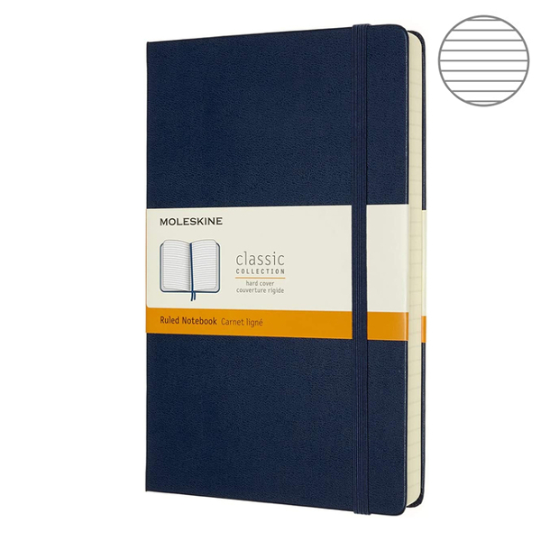 

Блокнот Moleskine Classic Expanded средний синий QP616EXPB20