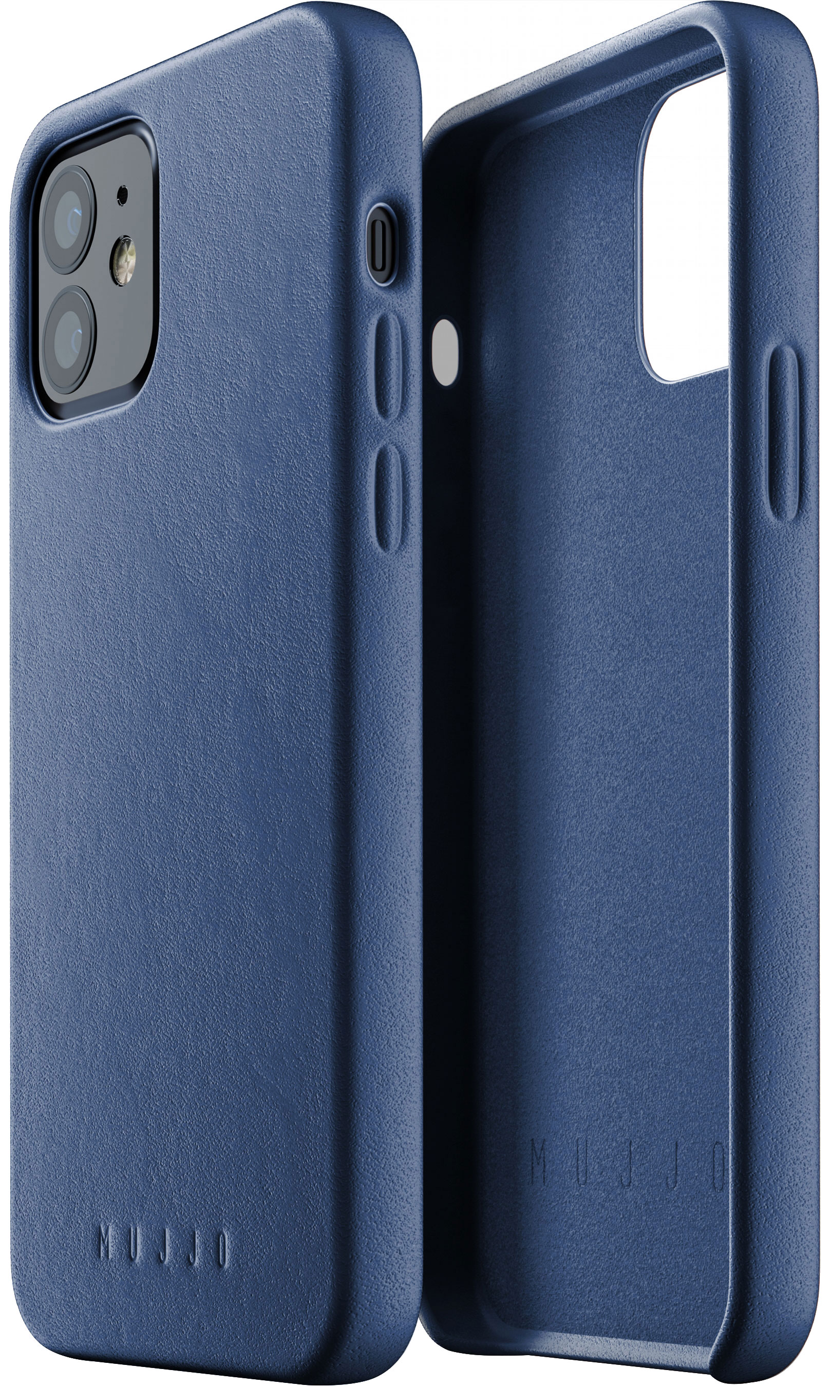 

Панель Mujjo Full Leather для Apple iPhone 12/12 Pro Monaco Blue (MUJJO-CL-007-BL)
