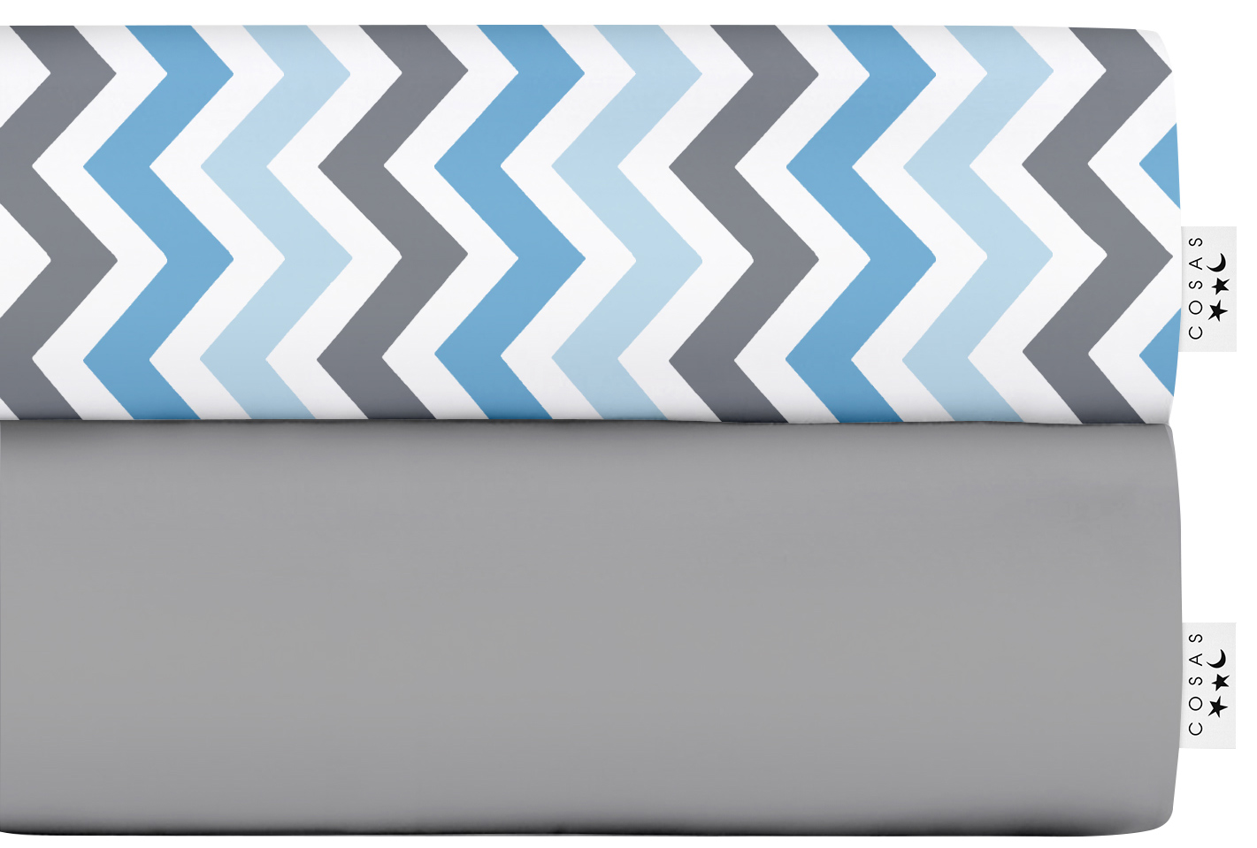 

Набор простыней Cosas Set Sheet Grey Zig Blue Grey 220х240 2 шт