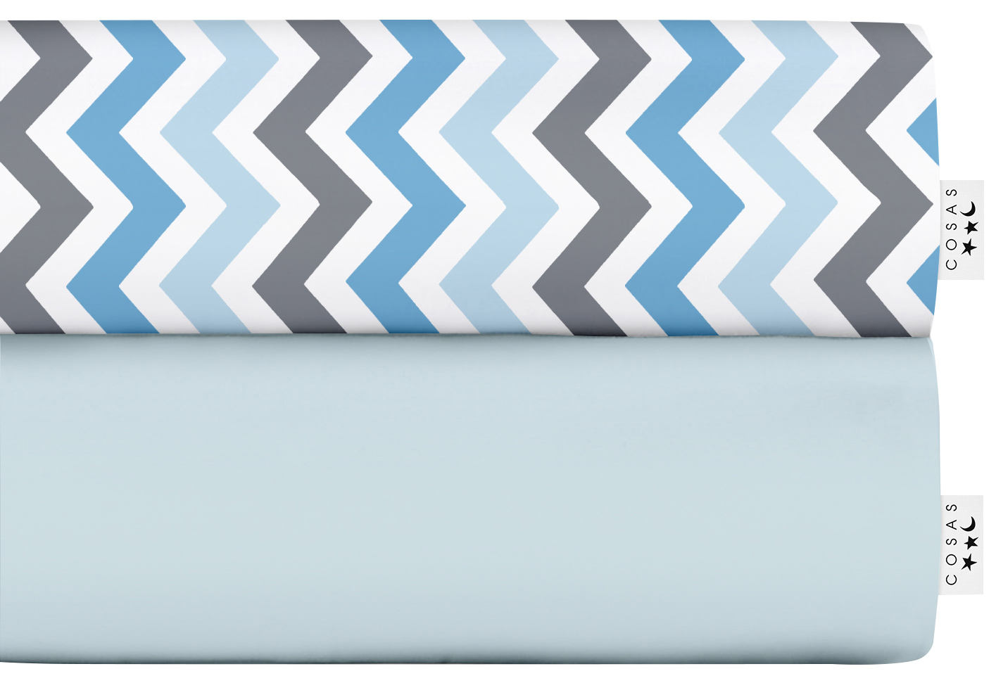 

Набор простыней Cosas Set Sheet Light Blue Zig Blue Grey 220х240 2 шт