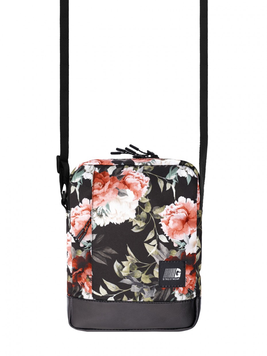 

Сумка через плечо GARD MESSENGER COPYLEATHER flowers 4/18 черный 493