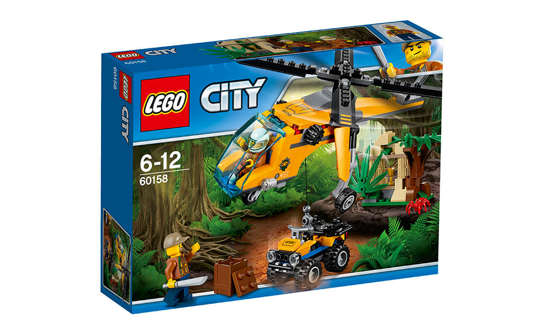 

Конструктор LEGO Вантажний гелікоптер дослідників джунглів 201 деталей (60158)