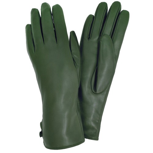 

Женские перчатки кожаные с мехом GlovesUA мод.043 зеленые 7,5