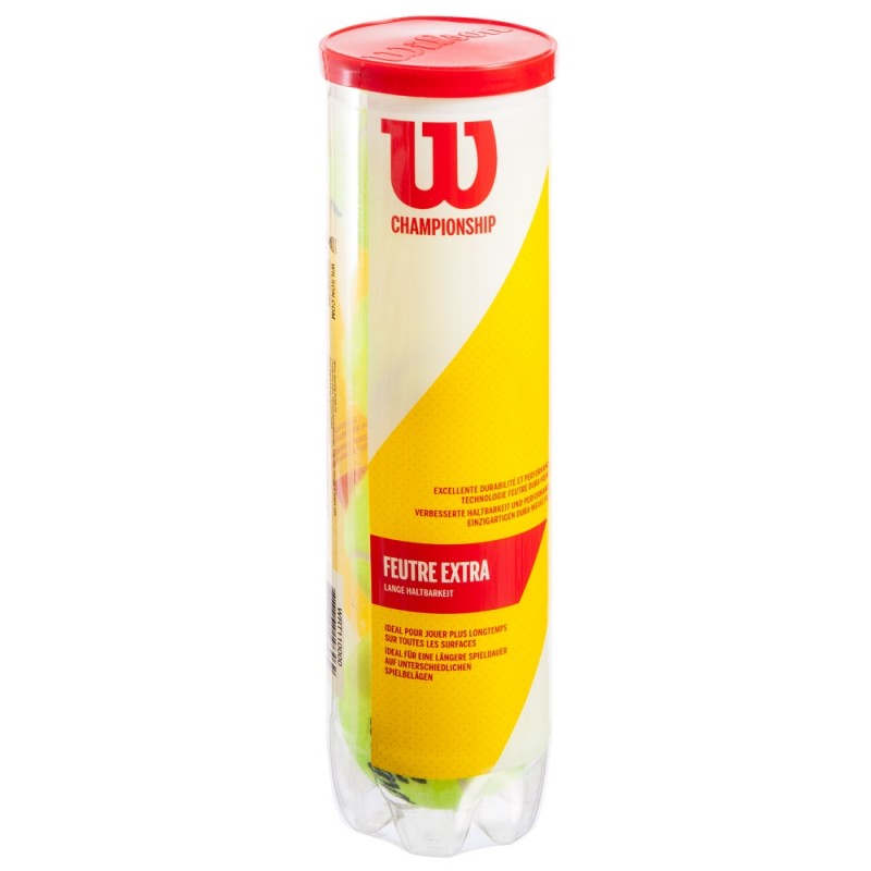 

Мяч для большого тенниса Wilson Championship Extra Duty 4 шт, код: WRT110000
