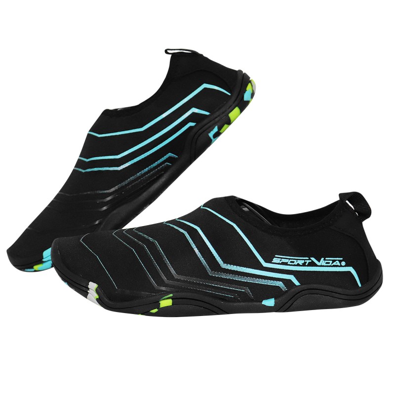 

Обувь для пляжа и кораллов (аквашузы) SportVida Black/Blue Size 36, код: SV-GY0005-R36