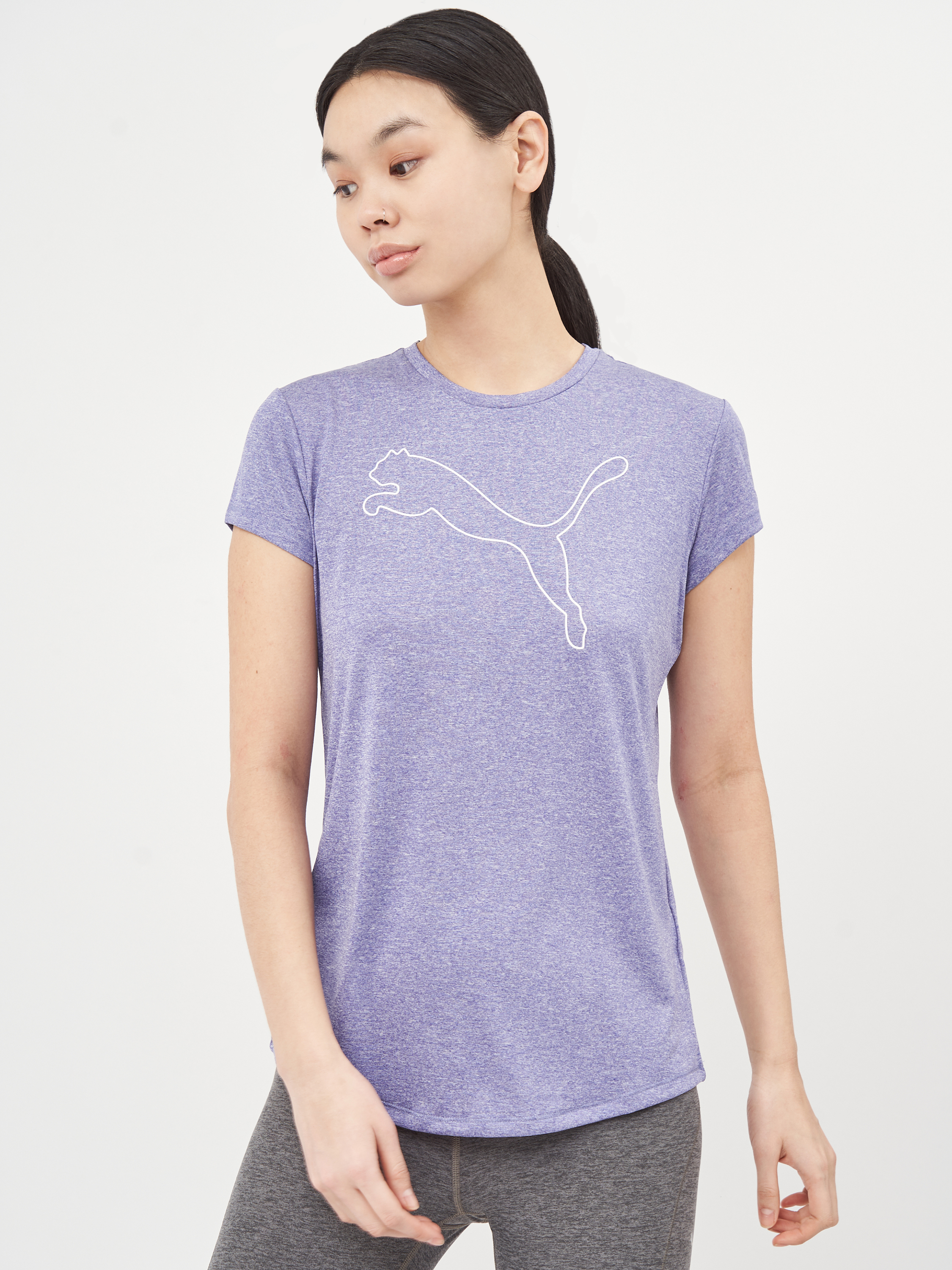 

Футболка Puma RTG Heather Logo Tee 58645514 L Hazy Blue Heather