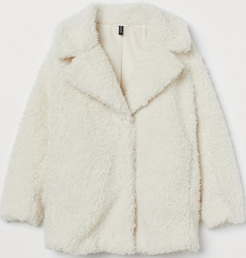 

Полушубок H&M 0802927-1 L Белый