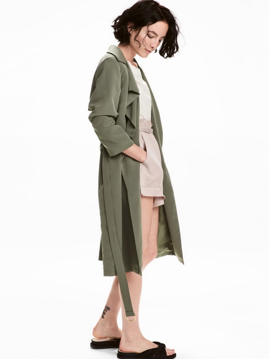 

Пальто H&M 0491049-5 36 Хаки