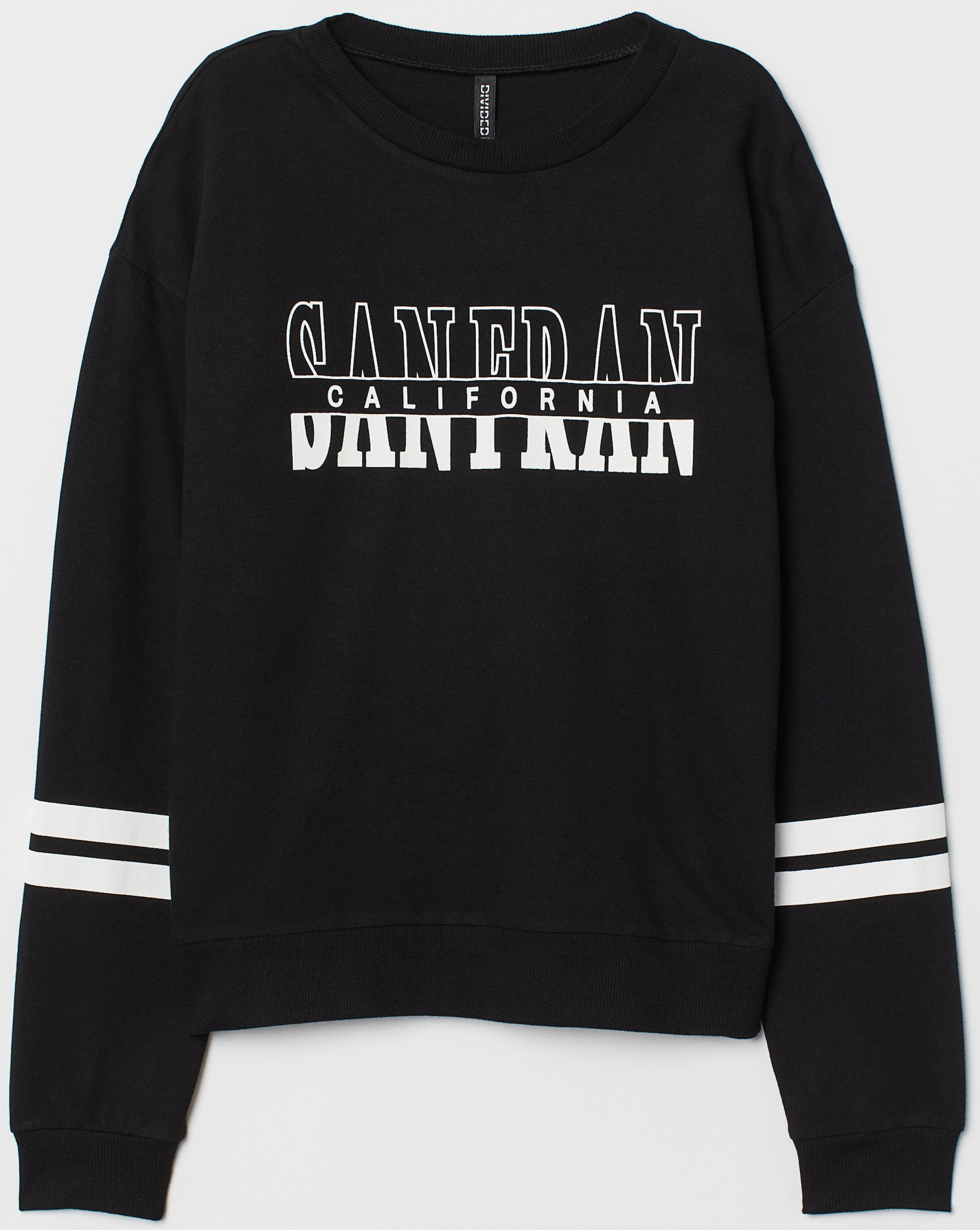 

Свитшот H&M 6983289 XS Черный с белым