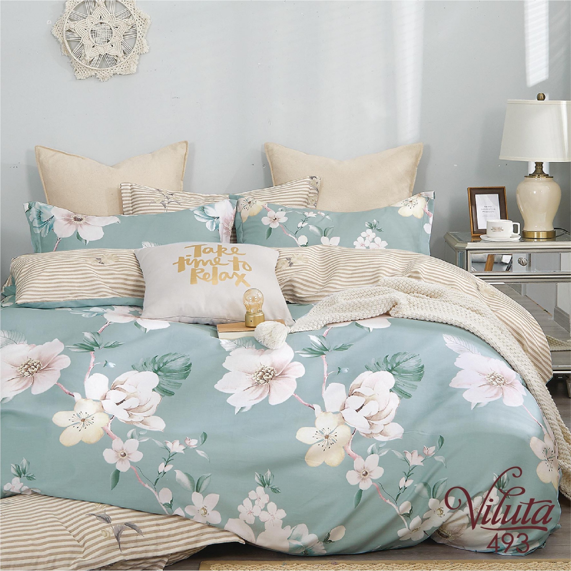 

Комплект постельного белья Viluta Сатин Twill 493 полуторный