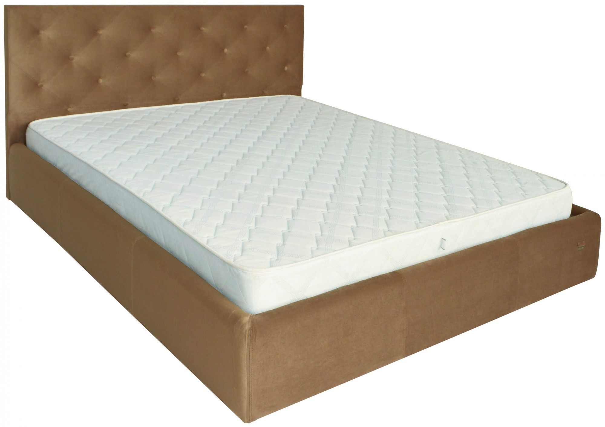 

Кровать Bristol Comfort 140 х 190 см Missoni 004 С подъемным механизмом и нишей для белья Светло-коричневая