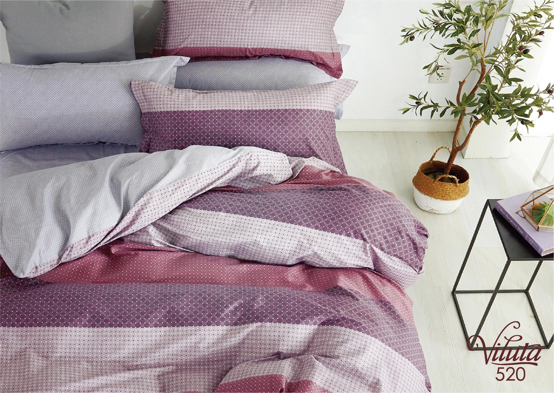 

Комплект постельного белья Viluta Сатин Twill 520 полуторный