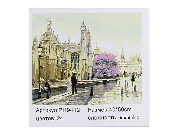 

Набор для росписи картины в коробке по номерам Shinerichy Ind. "Лондон утренний" 40*50 см