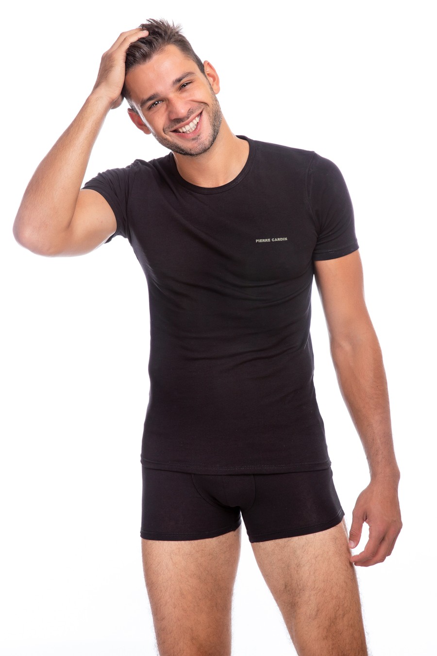 

Комплект: футболка и трусы боксеры Pierre Cardin 48(M) Чёрный (Nero)