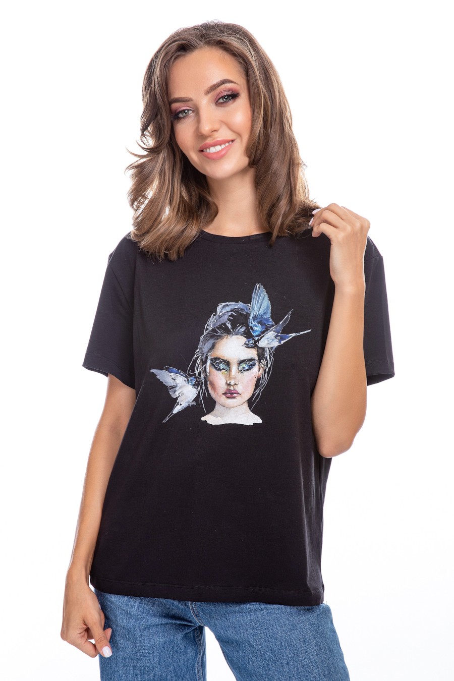 

Футболка German Volf (XL) Чёрный (птицы, Футболка German Volf 48(XL) Чёрный (птицы)
