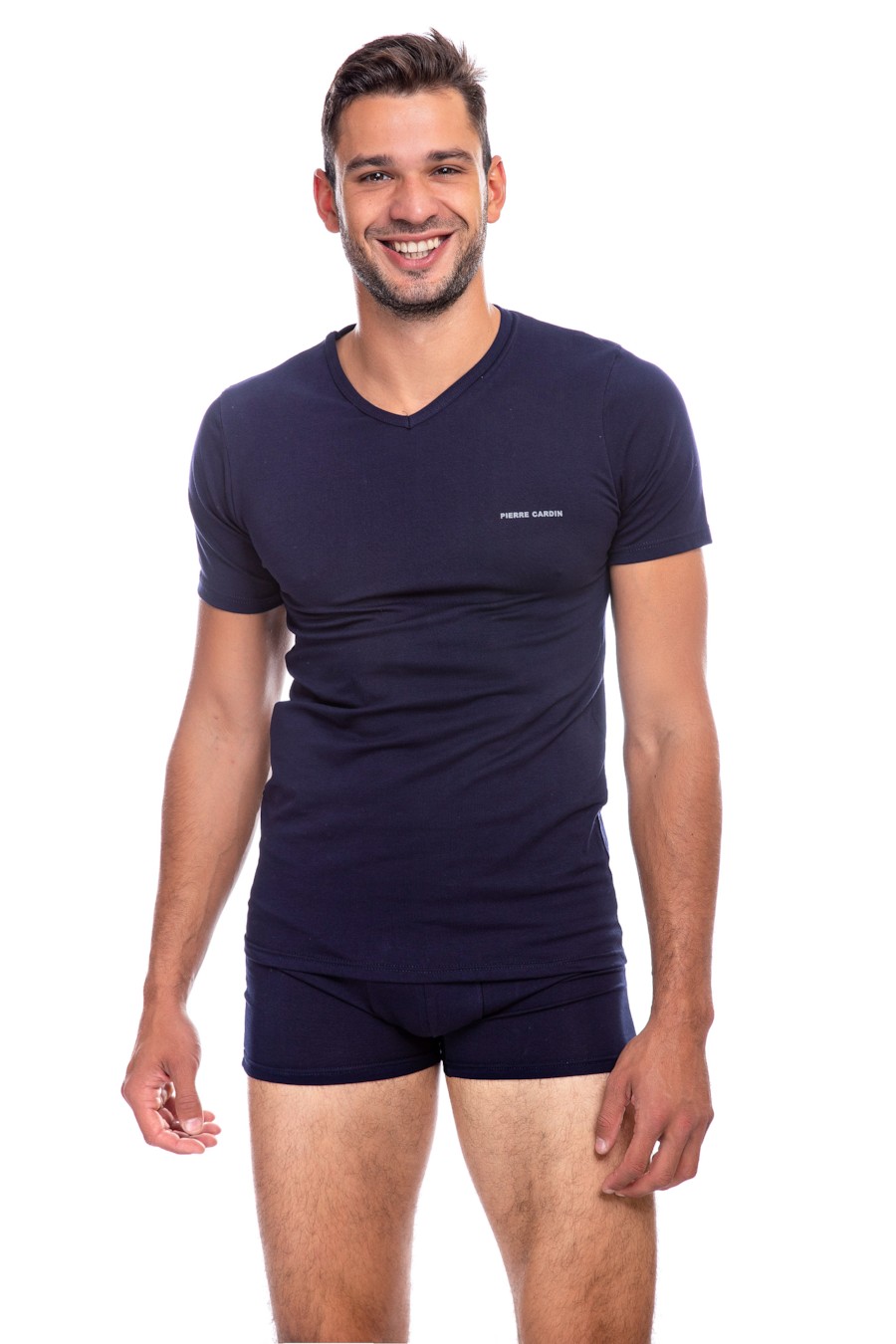 

Комплект: футболка и трусы боксеры Pierre Cardin 48(M) Синий (Blu notte)
