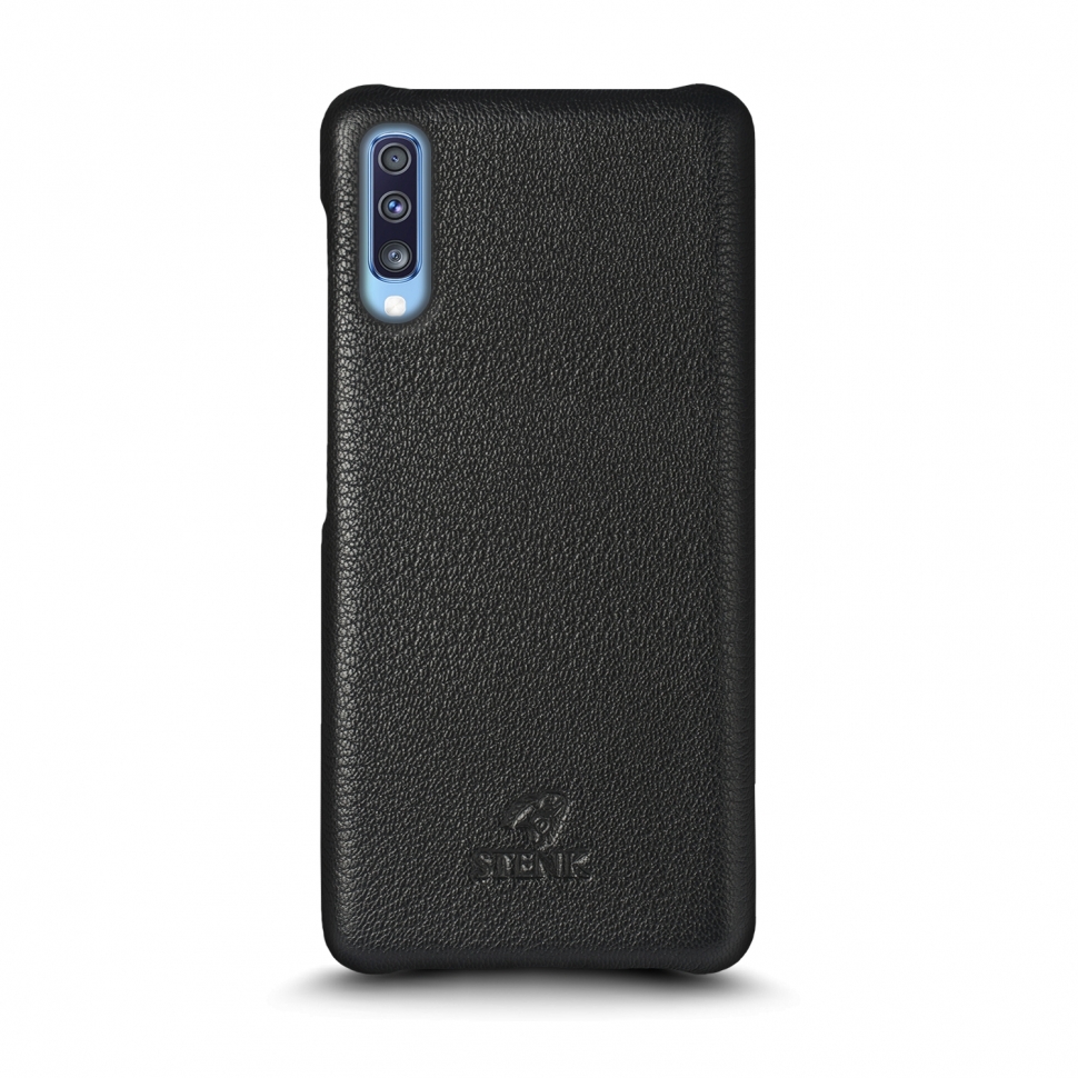 

Кожаная накладка Stenk Cover для Samsung Galaxy A70s Чёрная