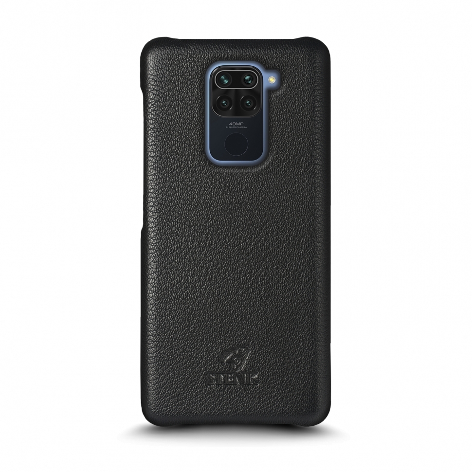 

Кожаная накладка Stenk Cover для Xiaomi Redmi Note 9 Чёрная