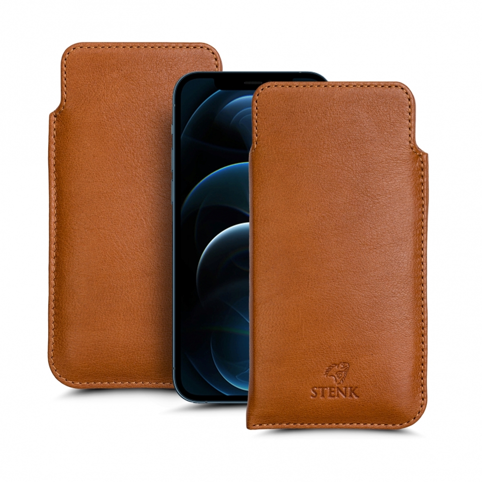 

Футляр Stenk Elegance для Apple iPhone 12 Pro Camel