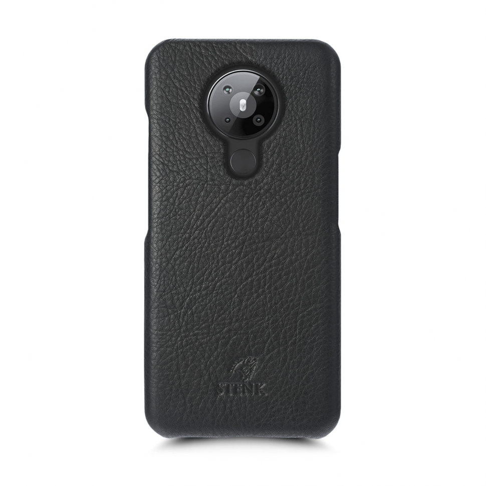 

Кожаная накладка Stenk Cover для Nokia 5.3 Чёрная