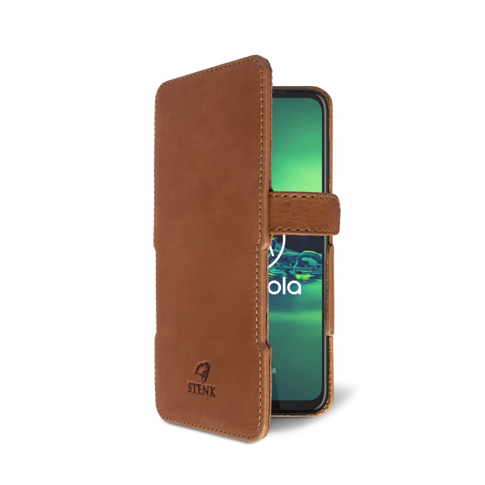 

Чехол книжка Stenk Prime для Motorola Moto G8 Plus Camel