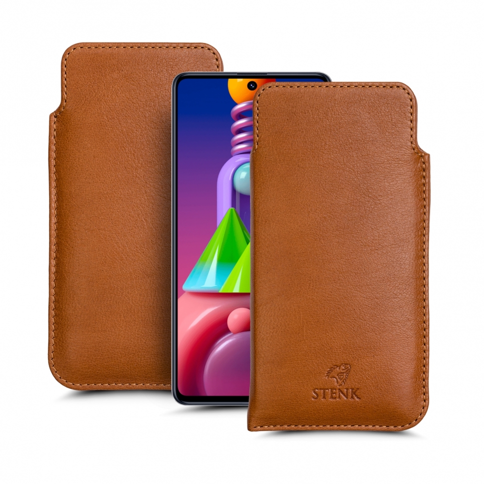 

Футляр Stenk Elegance для Samsung Galaxy M51 Camel