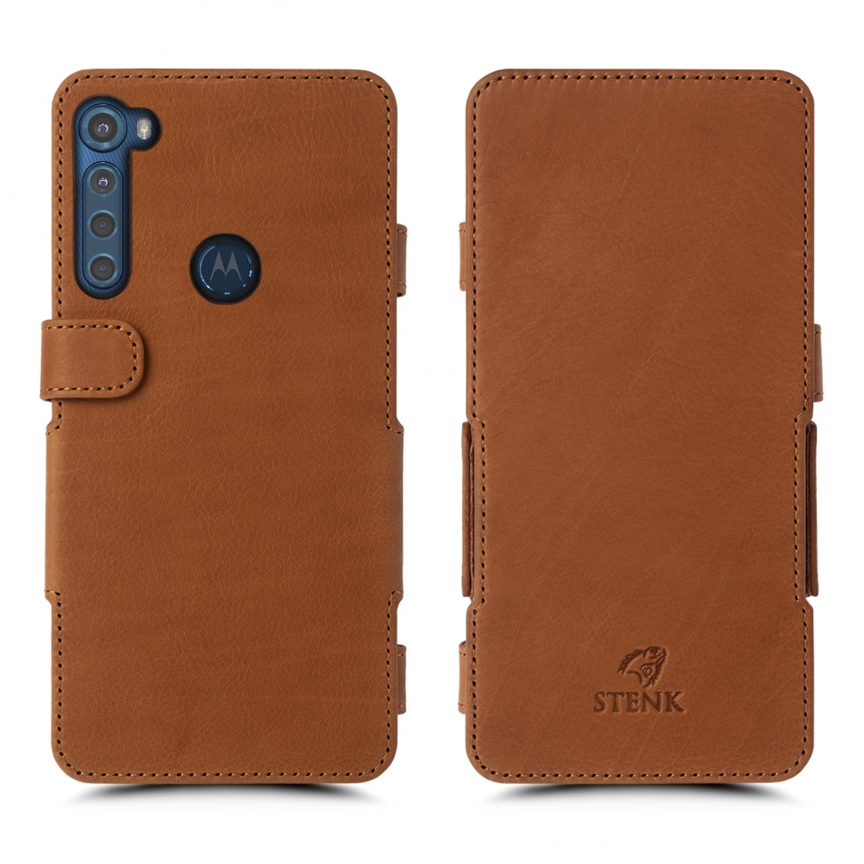 

Чехол книжка Stenk Prime для Motorola One Fusion Plus Camel