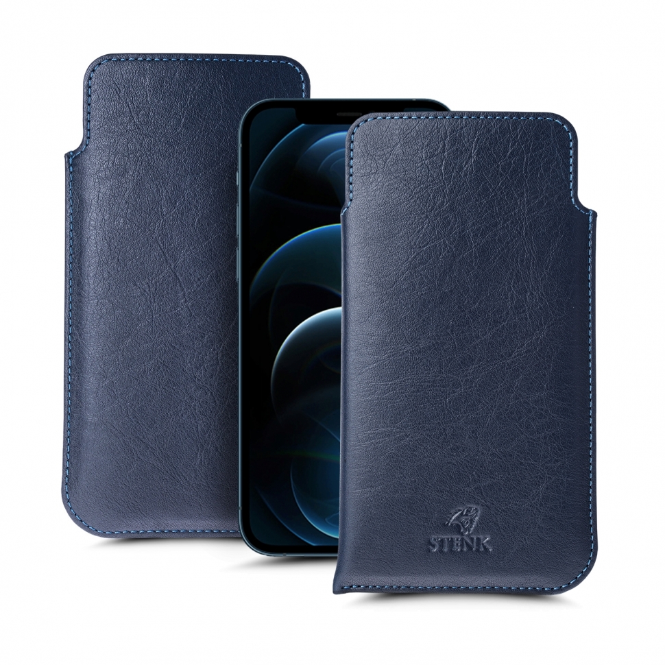 

Футляр Stenk Elegance для Apple iPhone 12 Pro Max Синий