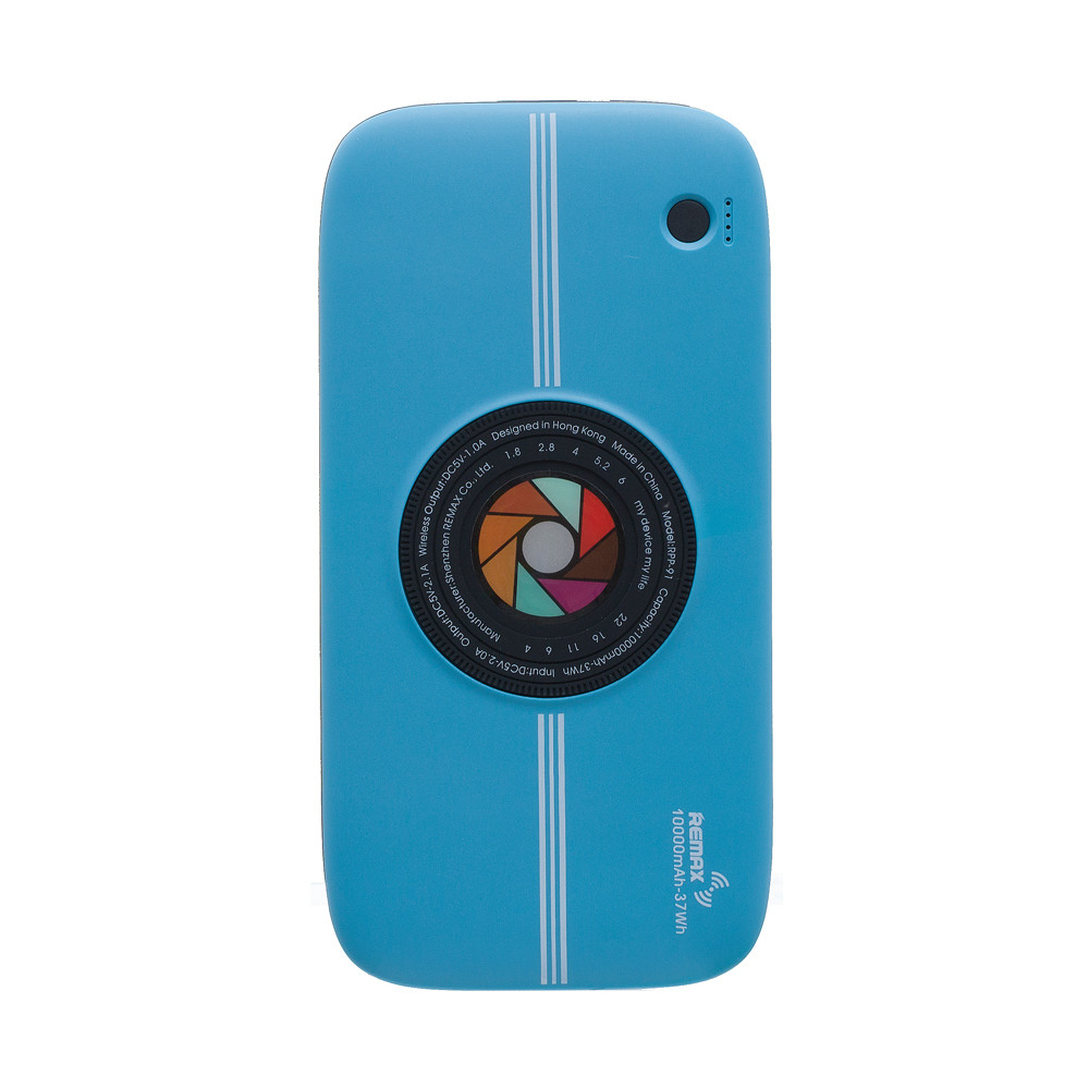 

Портативное зарядное устройство (Беспр. зар.) REMAX Power Bank Wireless Series RPP-91 10000 mAh Blue