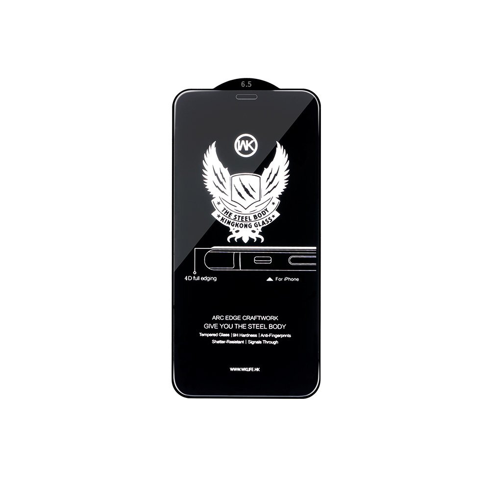 

Защитное стекло Wk Design Kingkong 4D Curved Screen Protector Privacy (Slim Pack) для iPhone 12 Pro Max
