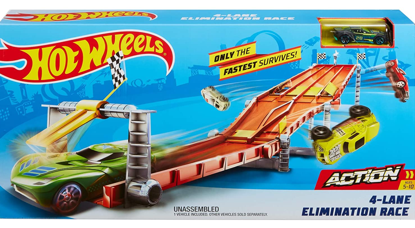 

Трек четырехполосной Хот Вилс Hot Wheels 4-Lane Elimination Race Mattel GDY60
