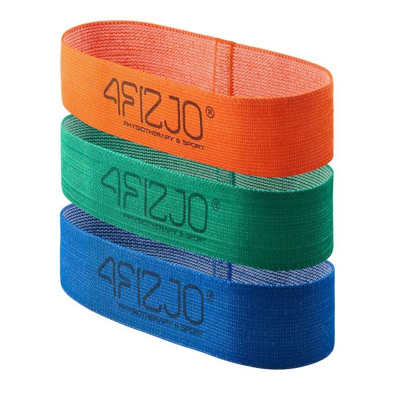 

Резинка для фитнеса и спорта тканевая 4Fizjo Flex Band 3 шт 1-15 кг, код: 4FJ0126