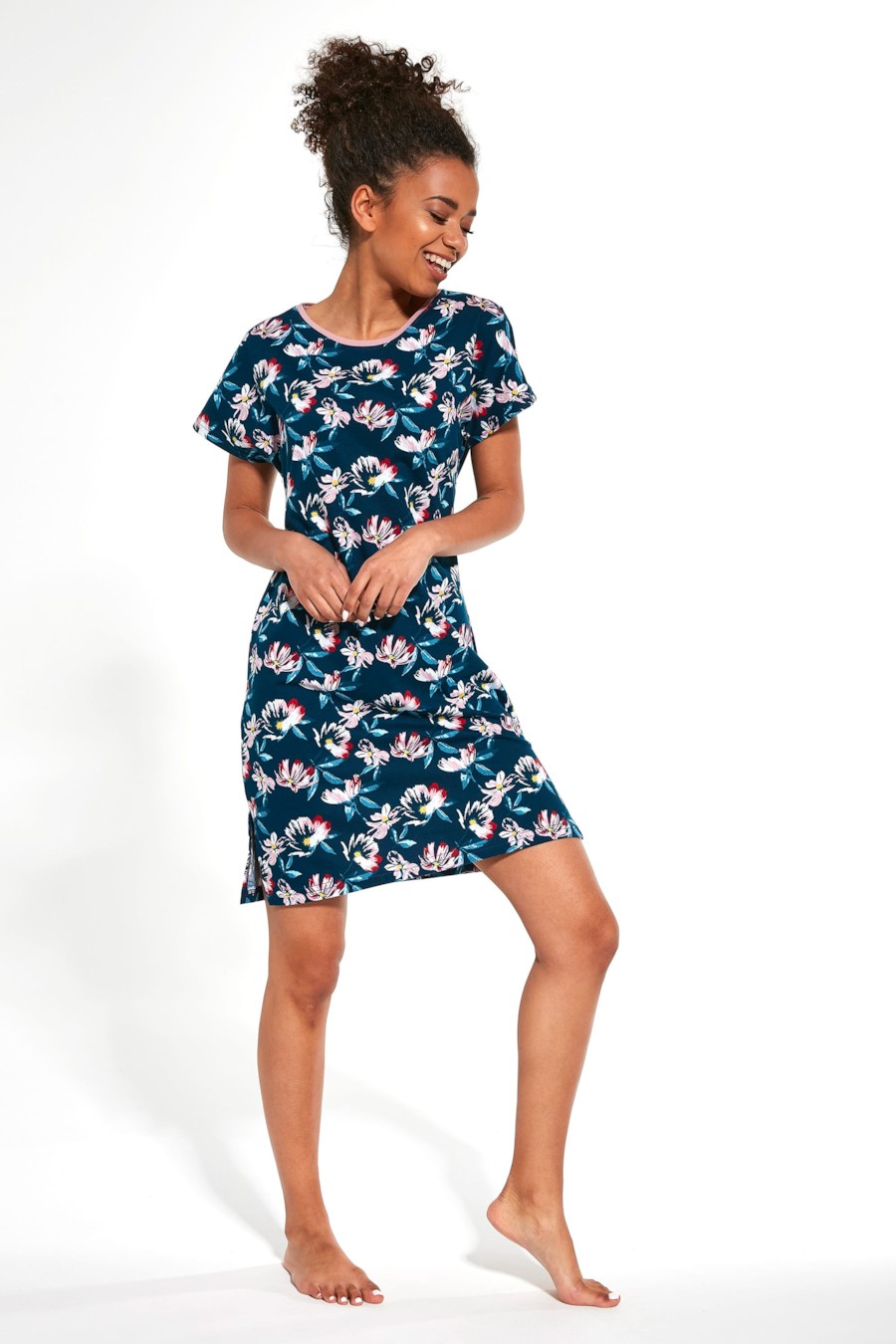 

Сорочка Cornette 42() Бирюзовый микс, Сорочка Cornette 42(S) Бирюзовый микс