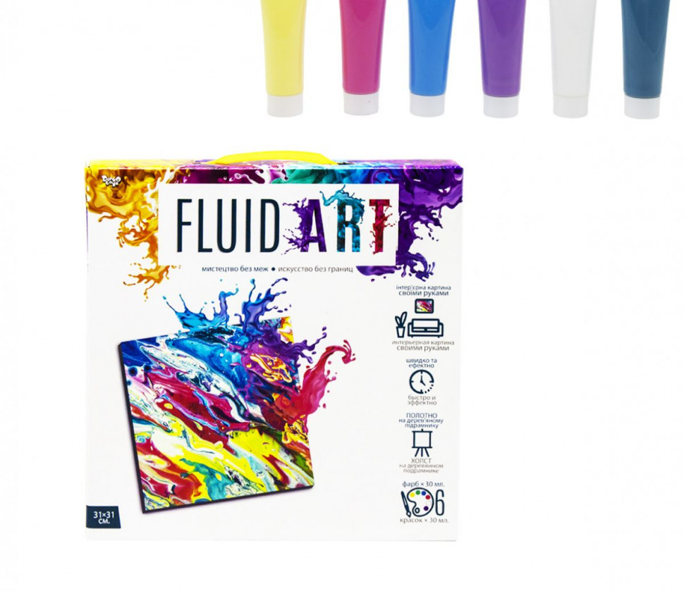 

Набор креативного творчества Danko Toys "Fluid ART" FA-01-04 165285