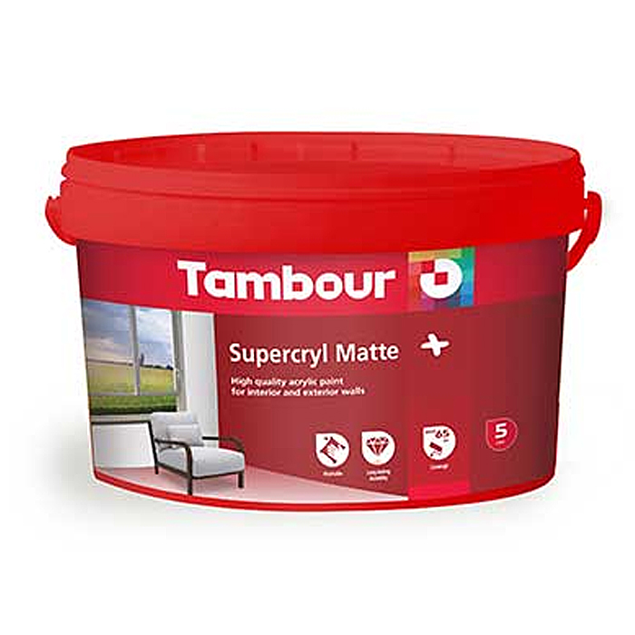 

Краска акриловая СУПЕРКРИЛЬ МАТТ ПЛЮС (SUPERCRYL MATT PLUS) Tambour, 10л