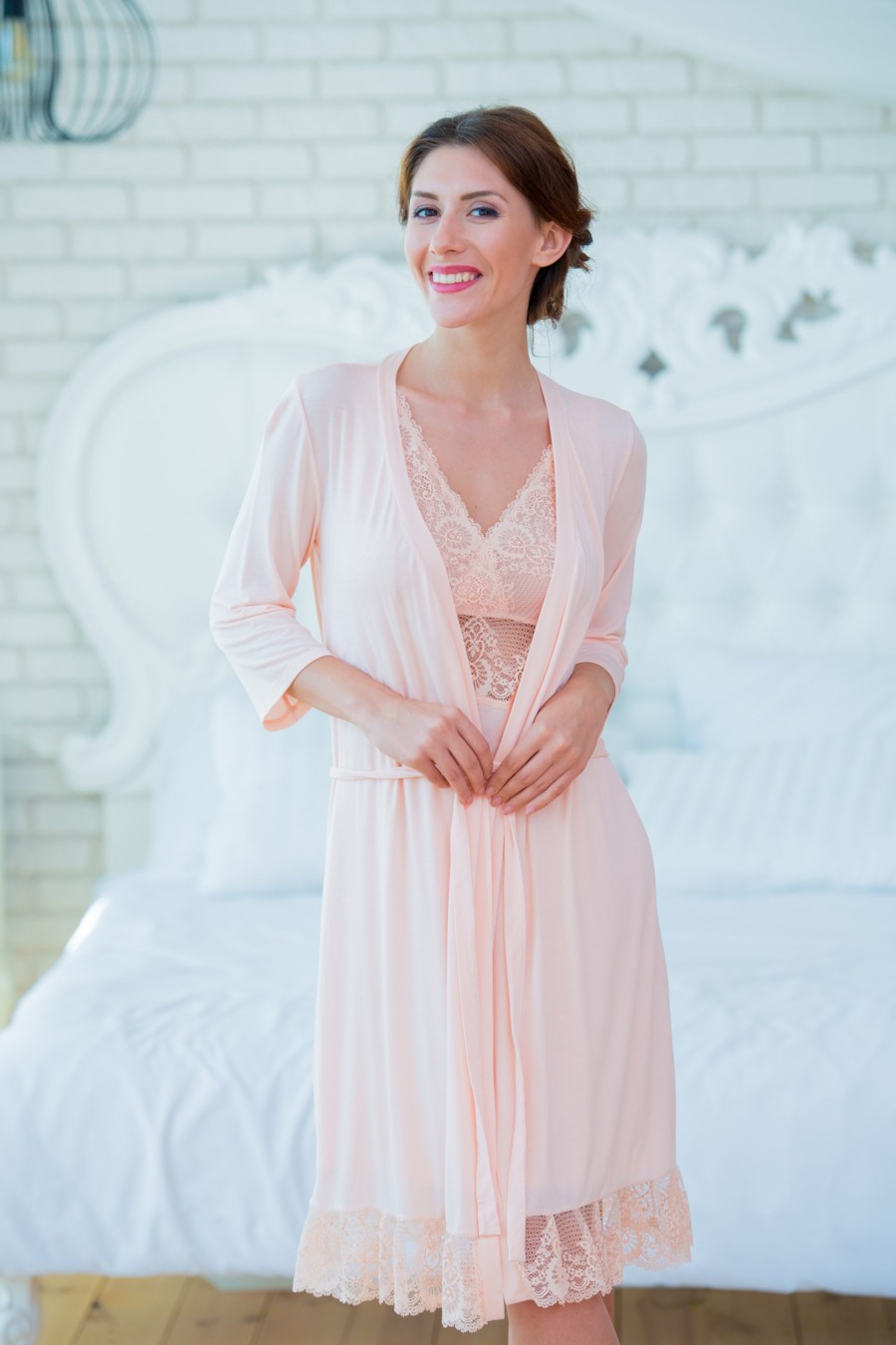 

Халат Effetto () Персик (Light peach, Халат Effetto 42(S) Персик (Light peach)