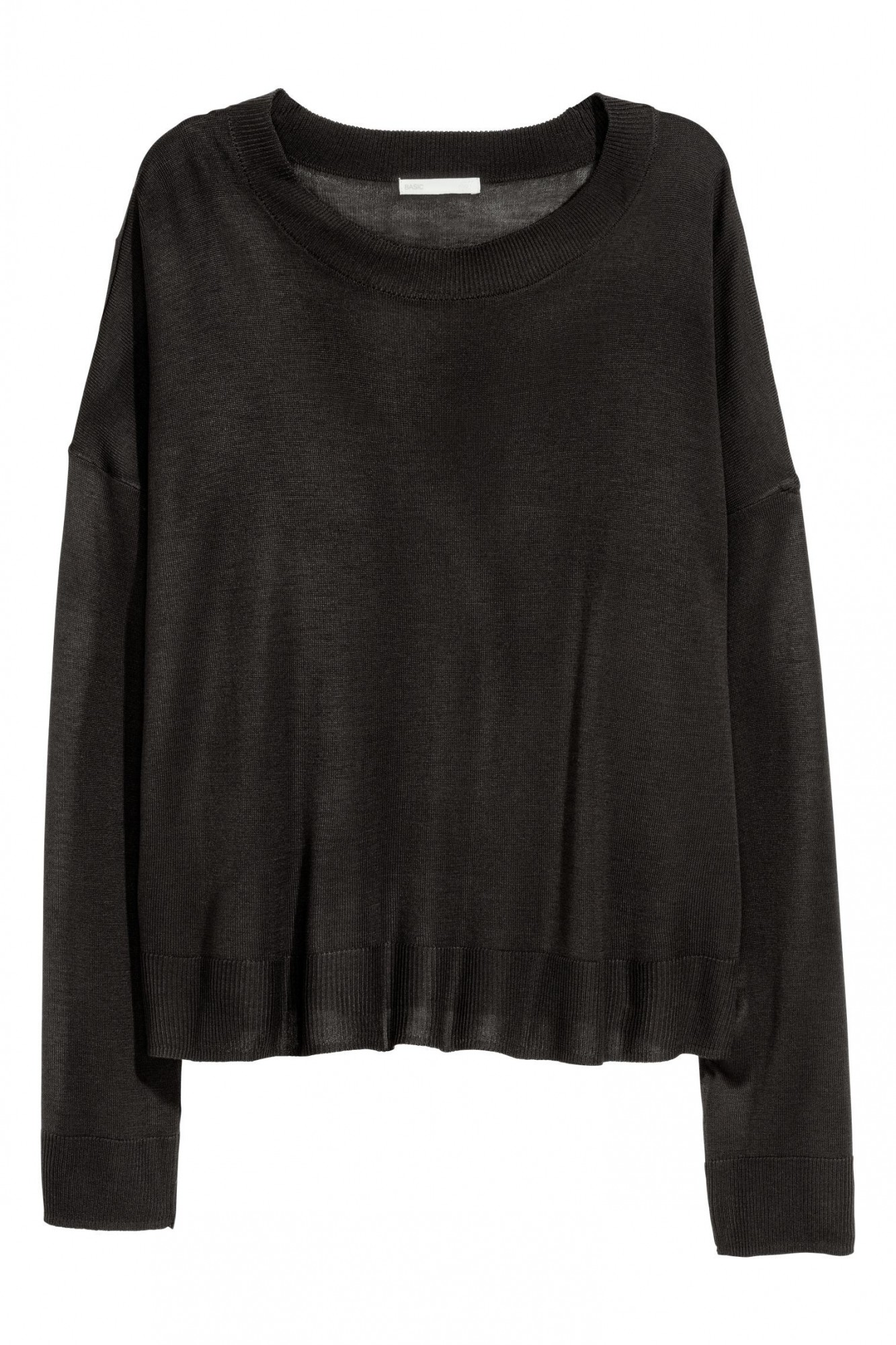

Джемпер H&M XL черный вымытый 4795555RP1