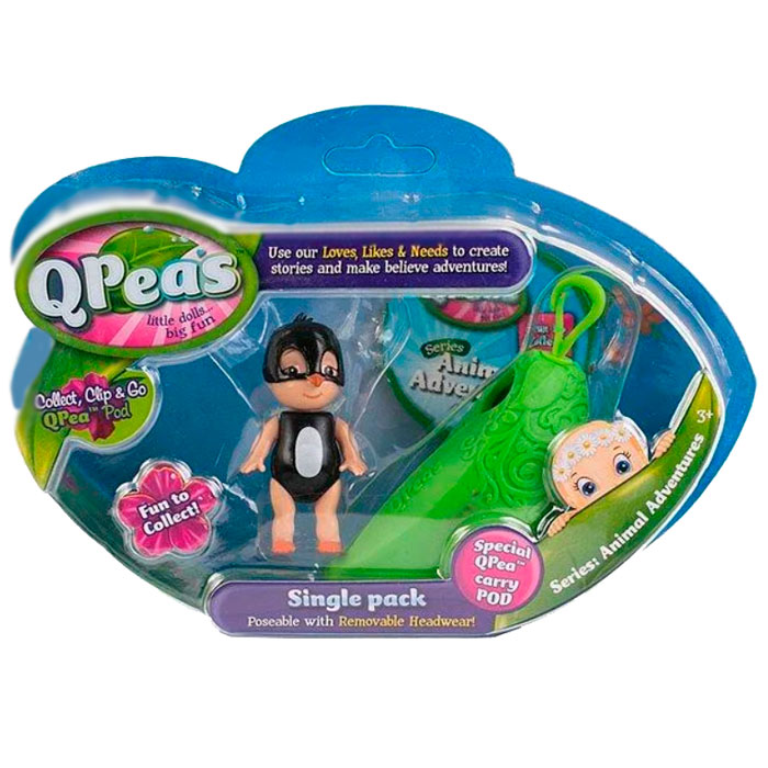 

Игровой набор Приключения животных Пингвин Perri и стручок-подвеска QPeas 103170