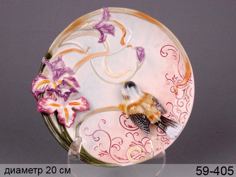 

Декоративная тарелка «Птичка в ирисах» Lefard AL2823