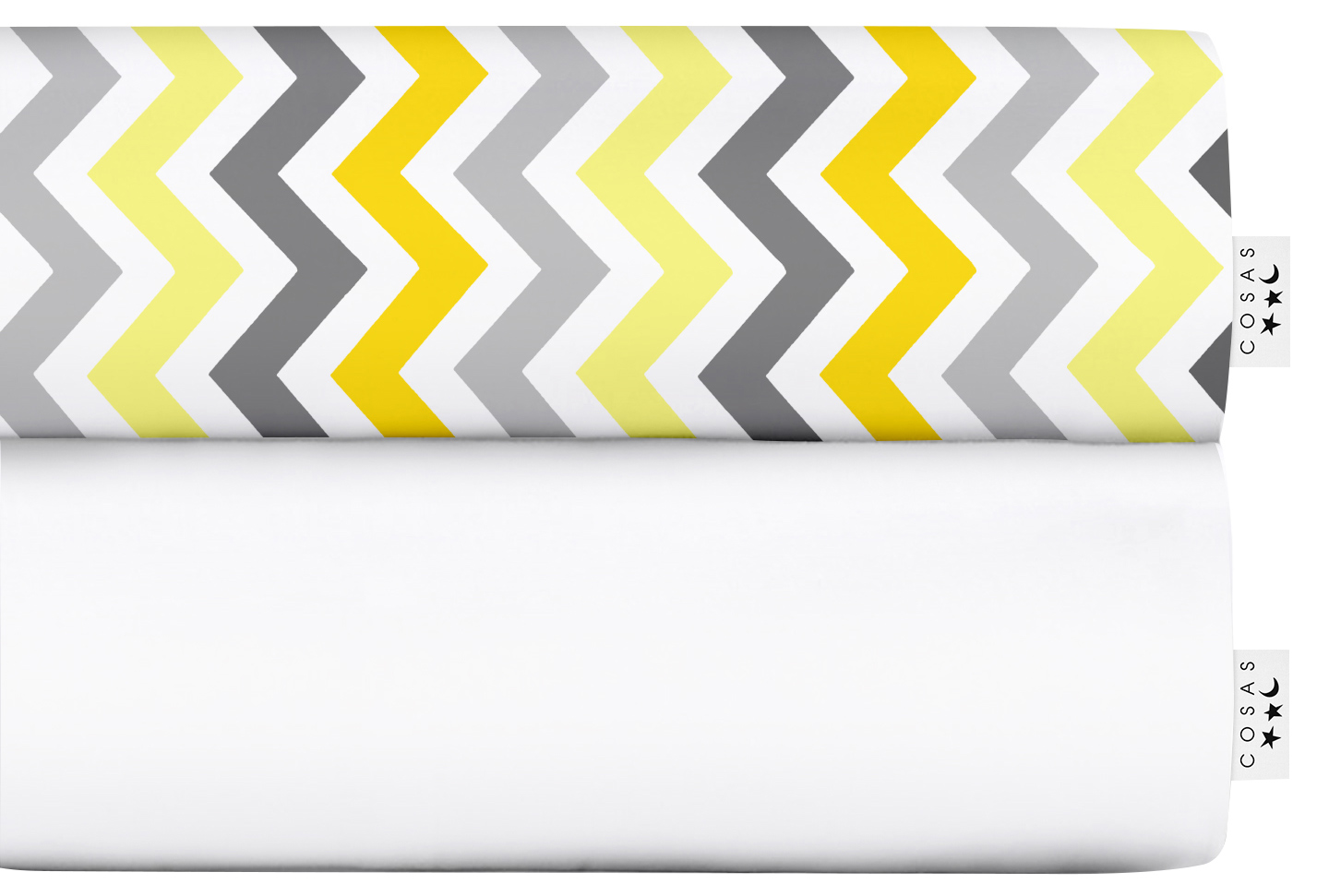 

Набор простыней Cosas Set Sheet White Zig Yellow Grey 155х240 2 шт