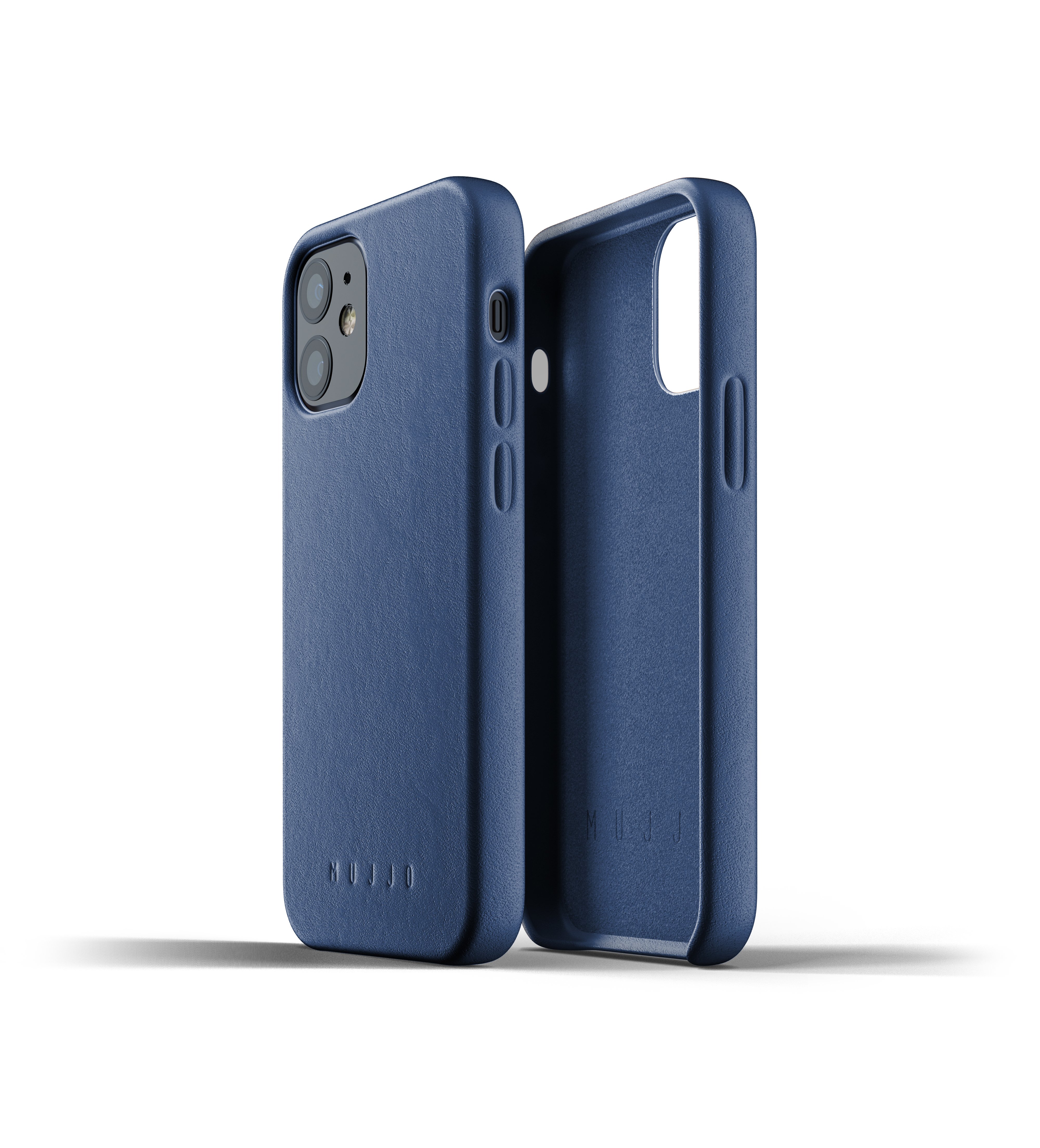 

Чехол кожаный MUJJO для iPhone 12 Mini Full Leather, Monaco Blue