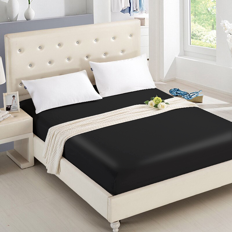 

Простыня на резинке Time Textile Elite Naomi сатин 160х200х20 см Черный TT168171-pr-160