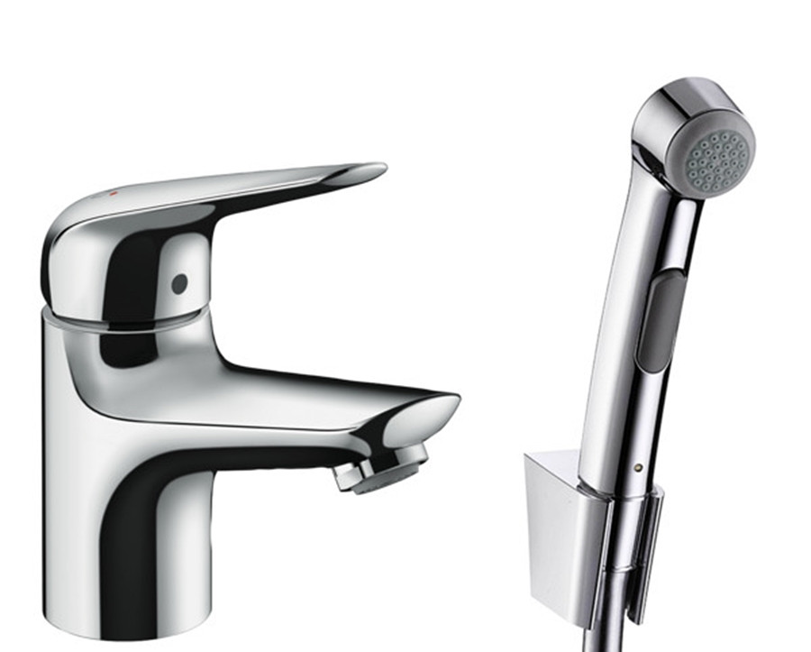 

Змішувач для умивальника Hansgrohe Novus 70 з гігієнічним душем (71144000)