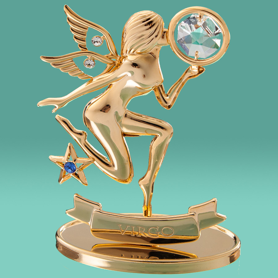 

Декоративная фигурка знак зодиака «Дева Gold» Crystocraft SK16391