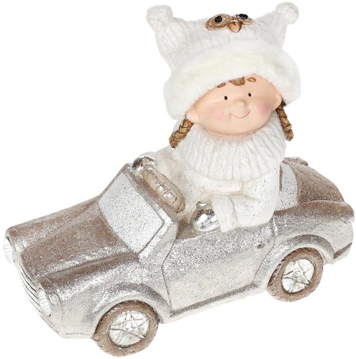

Фигура ceramic Девочка в серебристой машине 45 см Bona DP42291