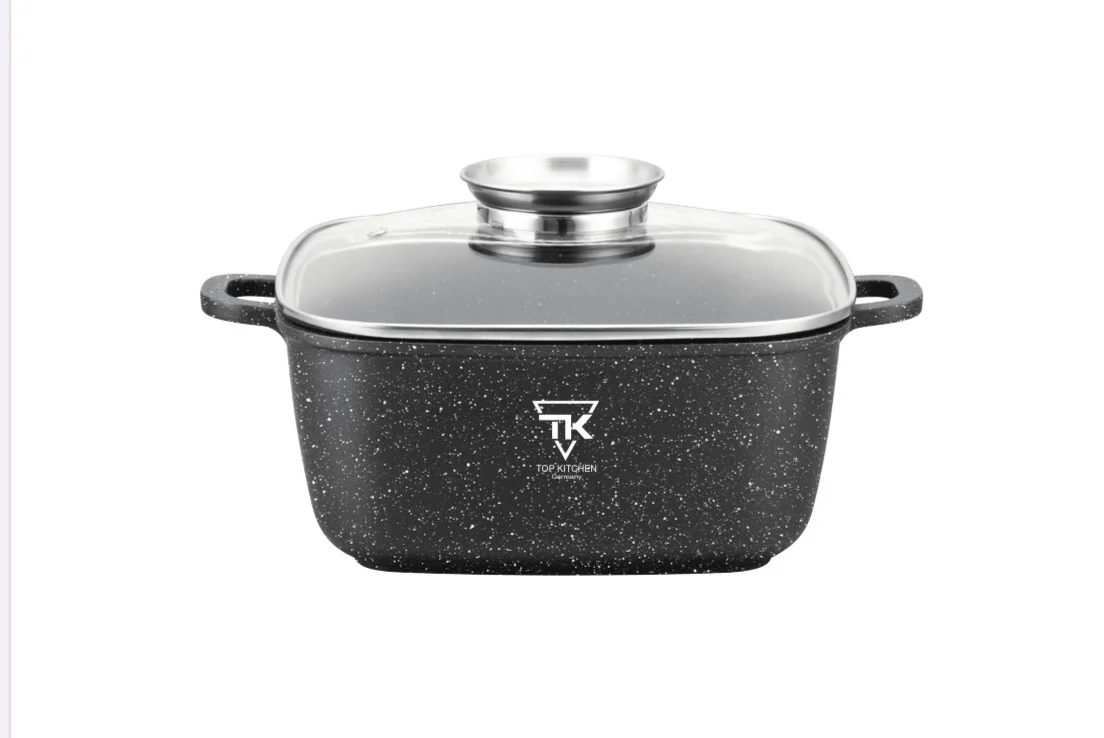 

Кастрюля с крышкой 6.7 л Top Kitchen ТК00056 черная