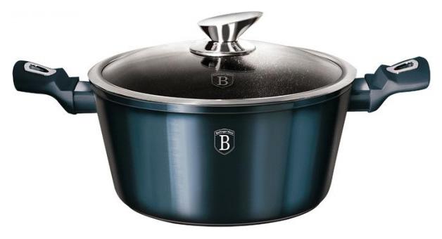 

Кастрюля с мраморной крошкой Aquamarine Edition на 4.1л Berlinger Haus DP73434