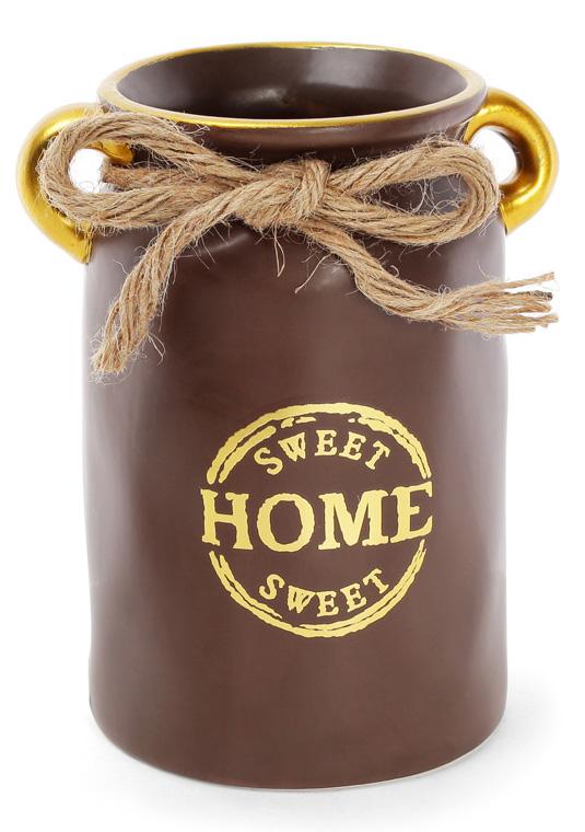 

Ваза настольная ceramic Home home 19 см, шоколадный горшок Bona DP41717