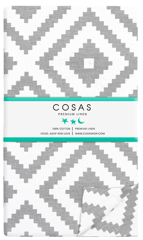 

Пододеяльник Cosas Ornament Grey 160х220
