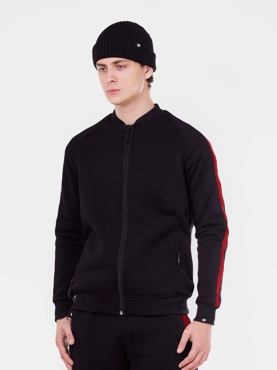 

Олимпийка GARD fleece с красными вставками 4/19 S черный 1428